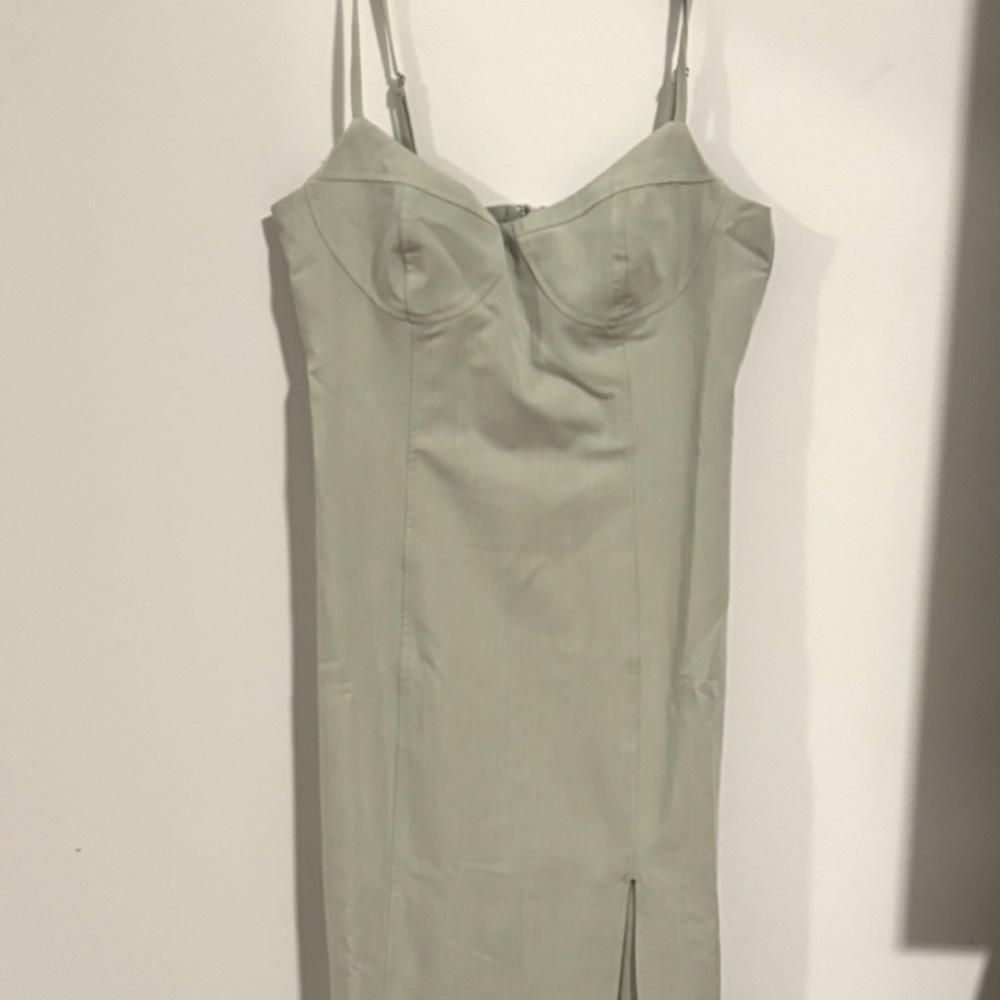 Soft Sage Midi Dress